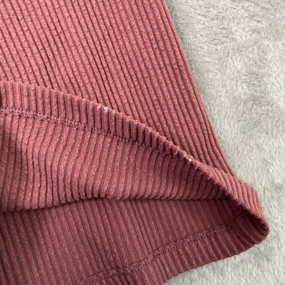 Wild Fable Womens XL Ribbed Flare Pants Dusty Rose High Rise Bell Bottom Y2K - Picture 7 of 12